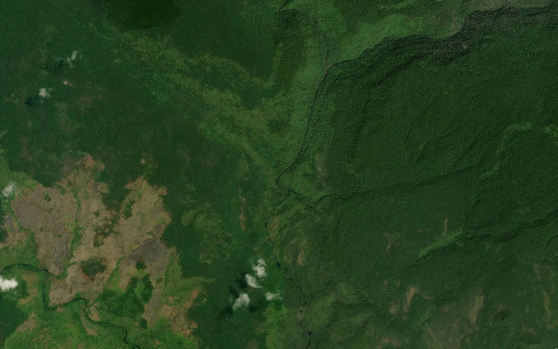 Satellite map of the Huai Sai Sam Kha