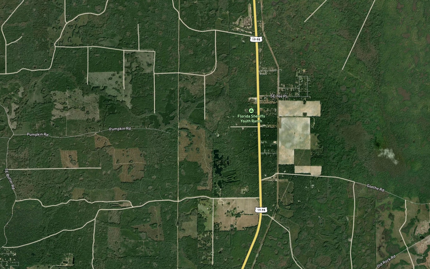 Satellite map of the Little Spring