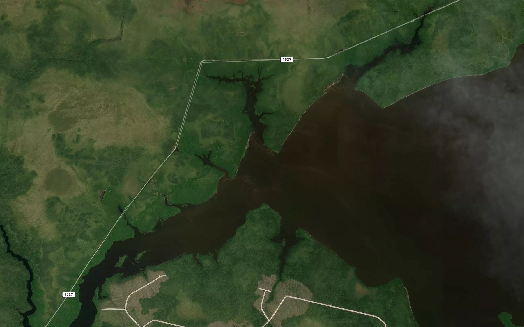 Satellite map of the Riviere Gouault