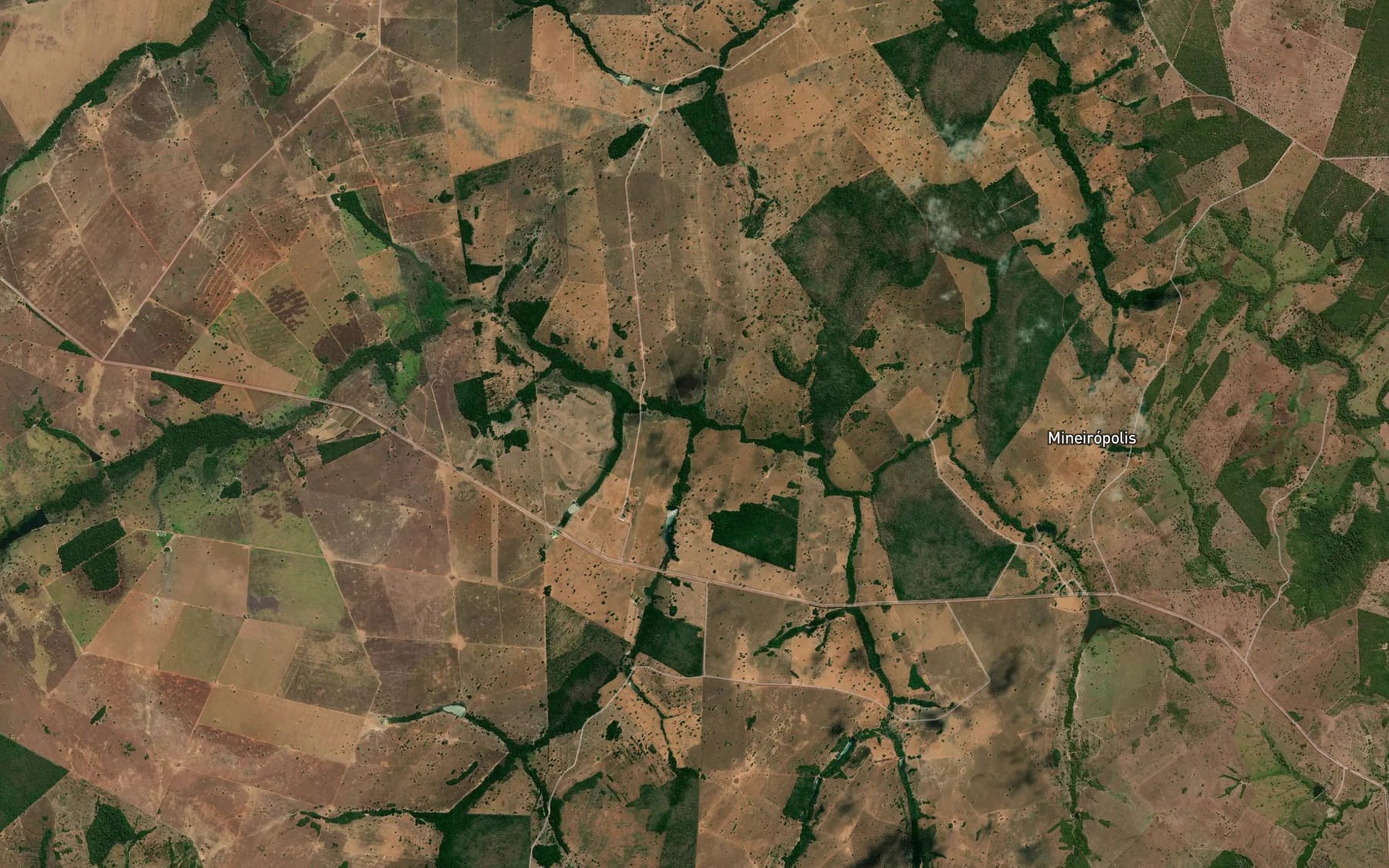 Satellite map of the Corrego Grotao