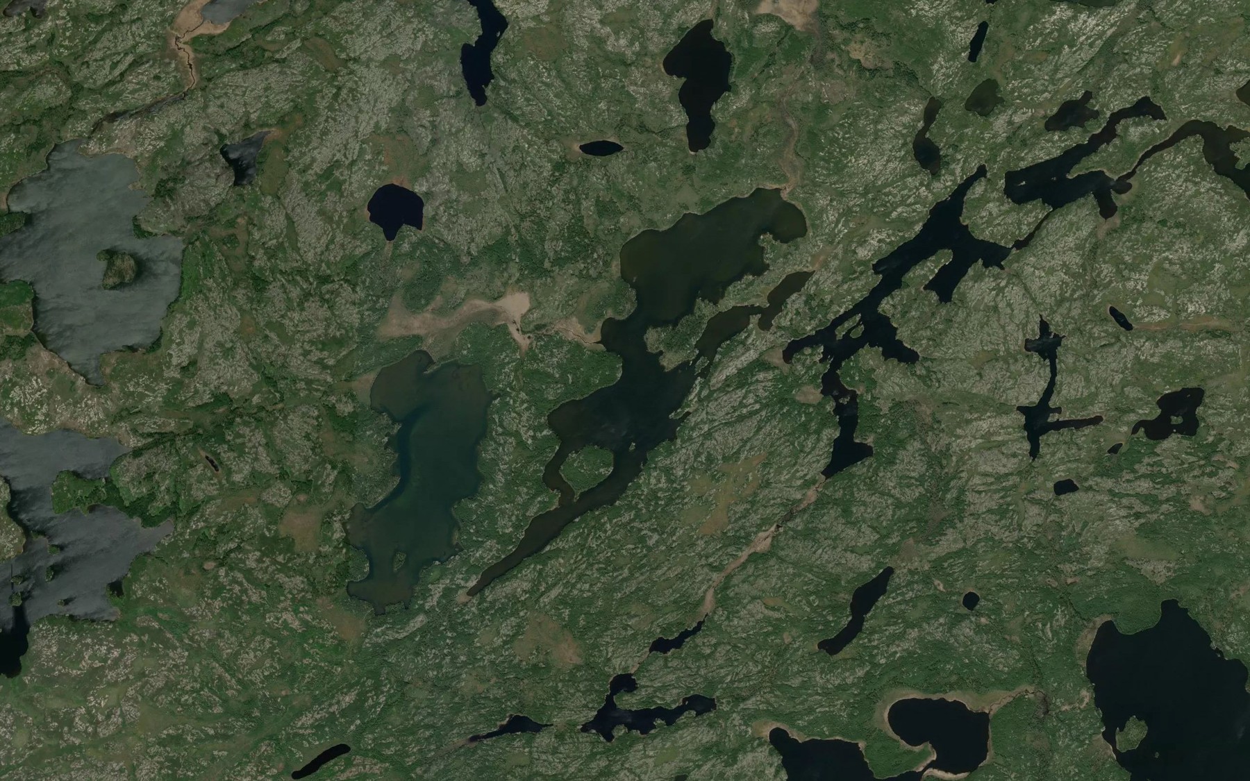 Satellite map of the Alfred Hansen Lake