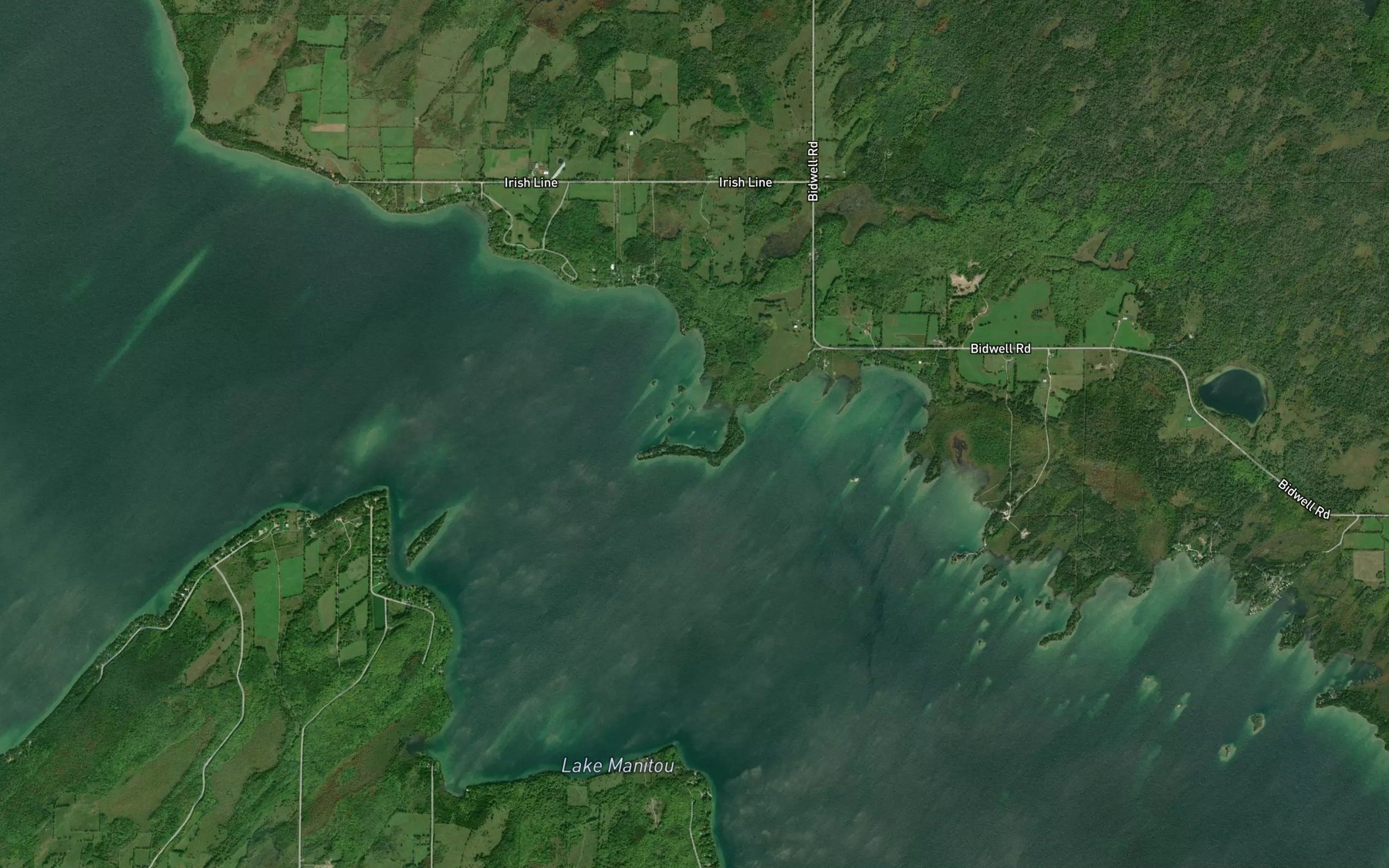 Satellite map of the Shearpin Bay