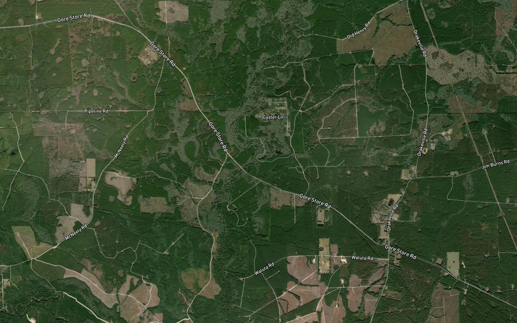 Satellite map of the Nixon Branch