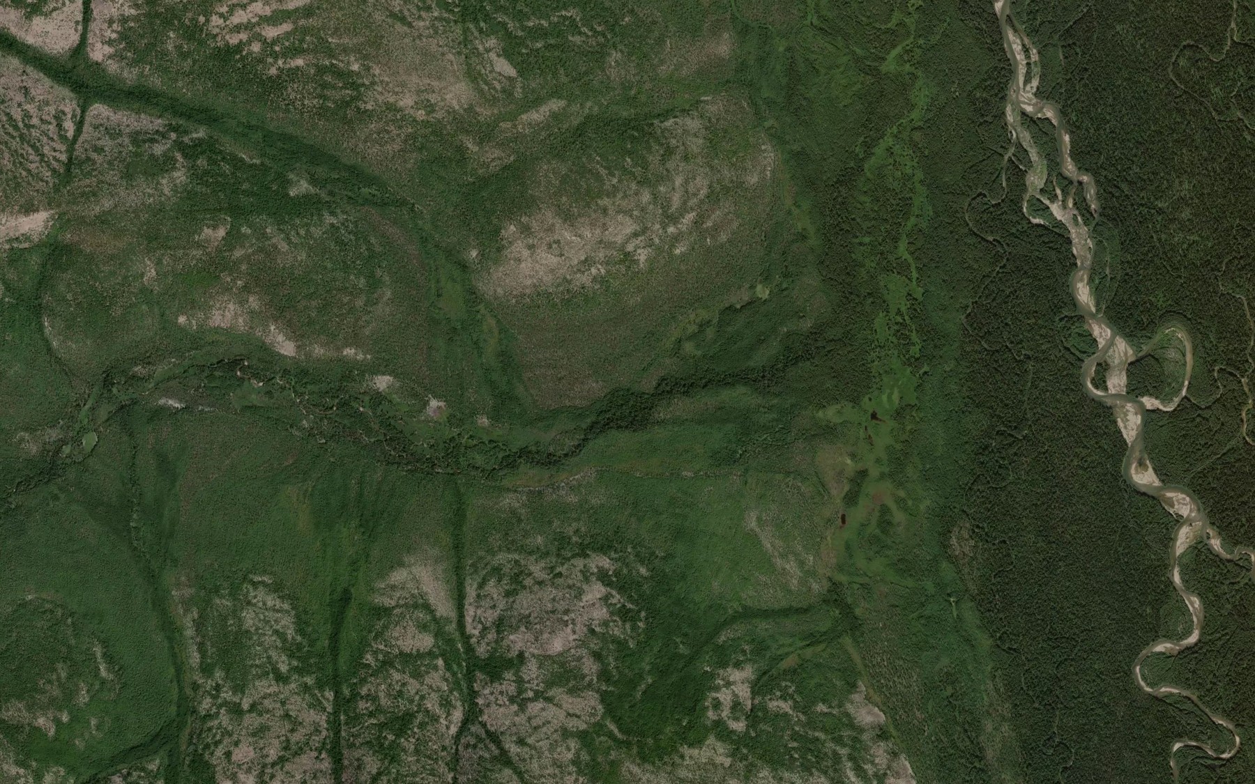 Satellite map of the Glukhoy