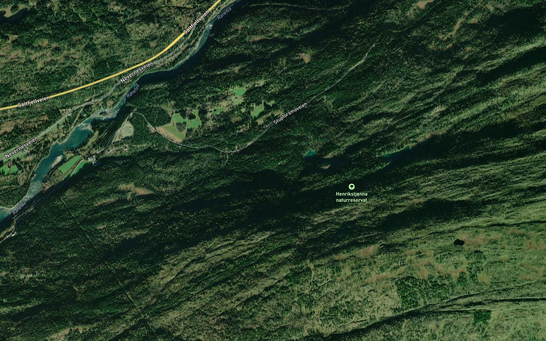 Satellite map of the Henriktjonnbekken