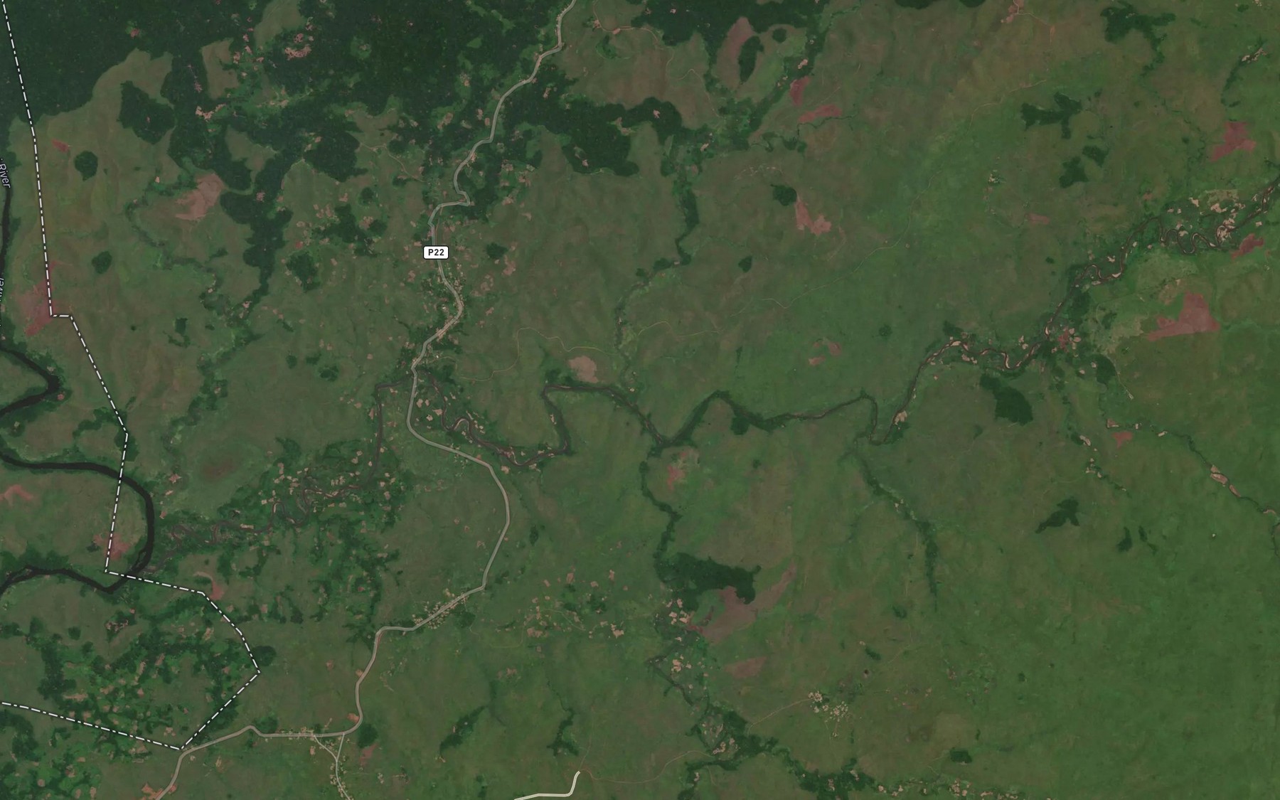 Satellite map of the Louango