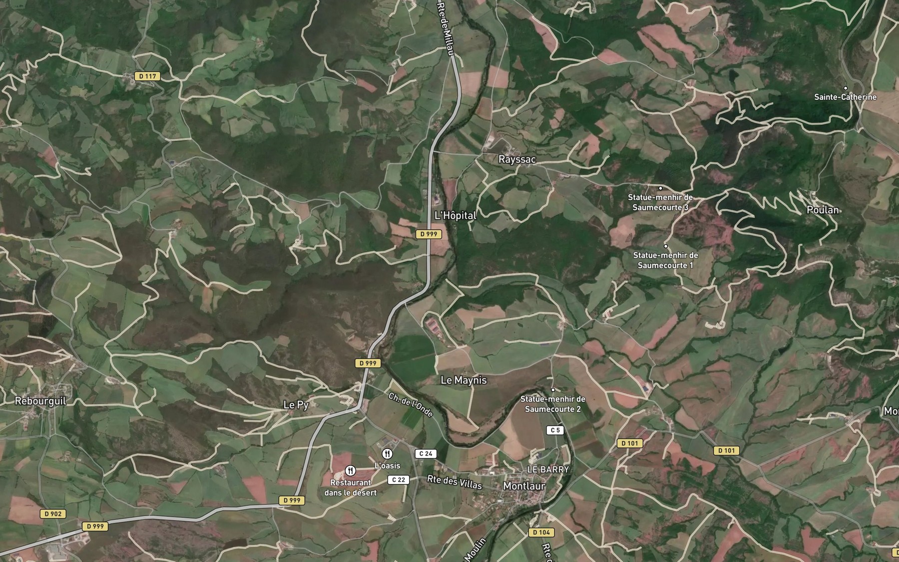 Satellite map of the Grauzou