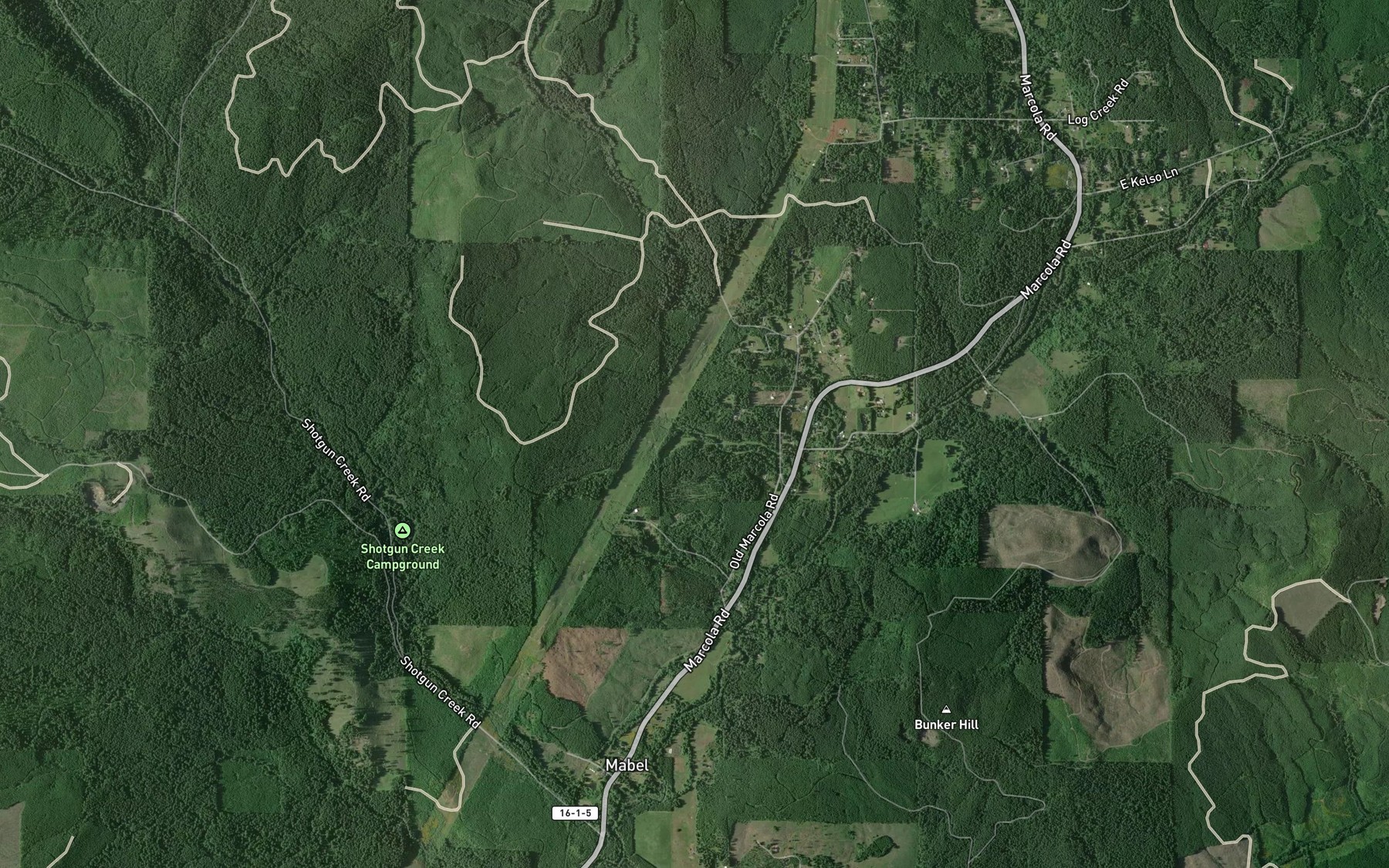 Satellite map of the Bedortha Reservoir