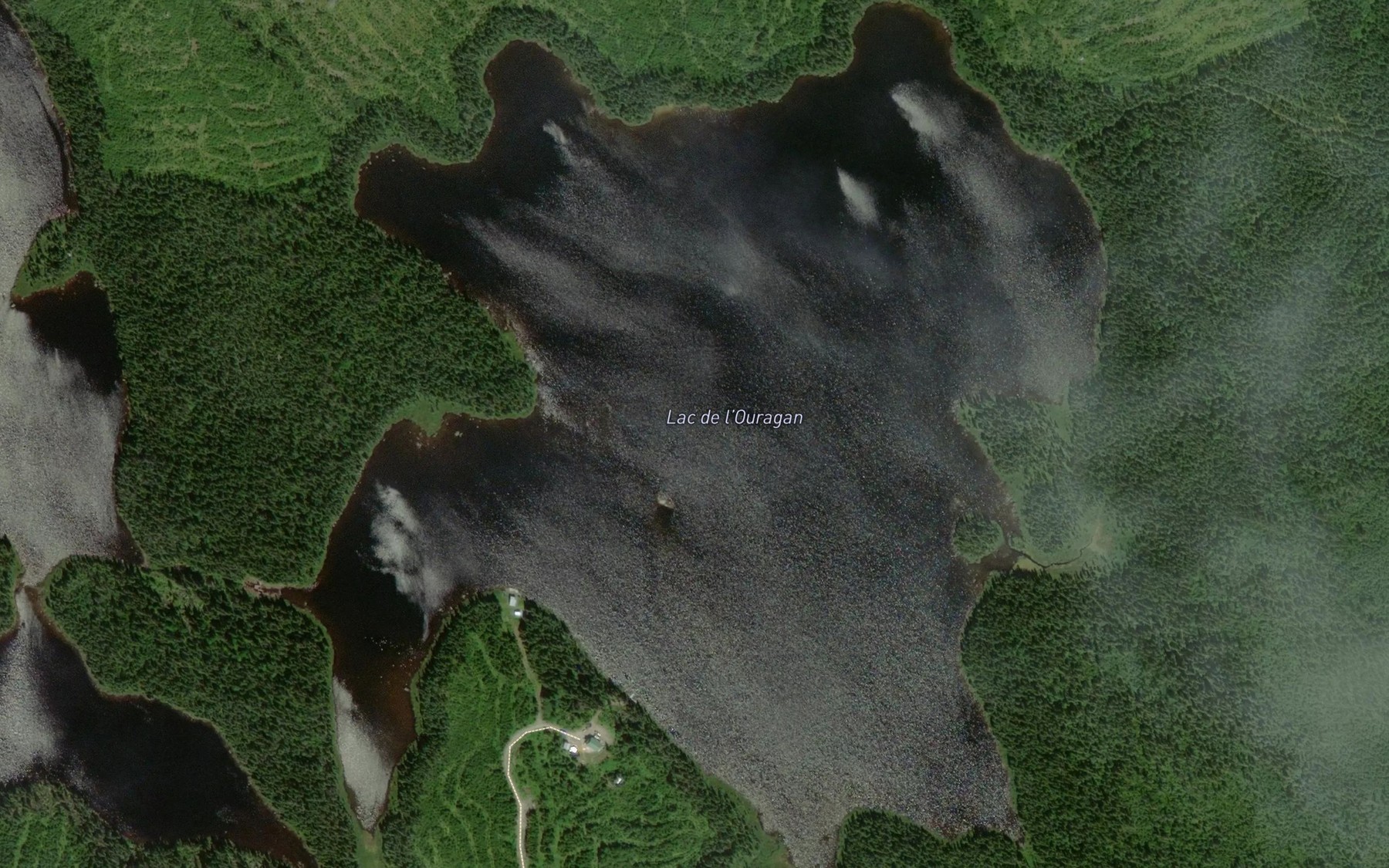 Satellite map of the Lac de l'Ouragan
