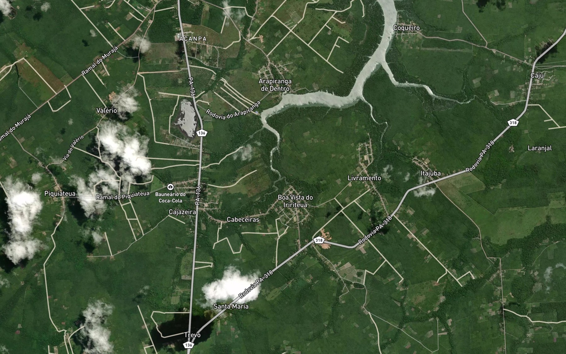 Satellite map of the Igarape Itororom