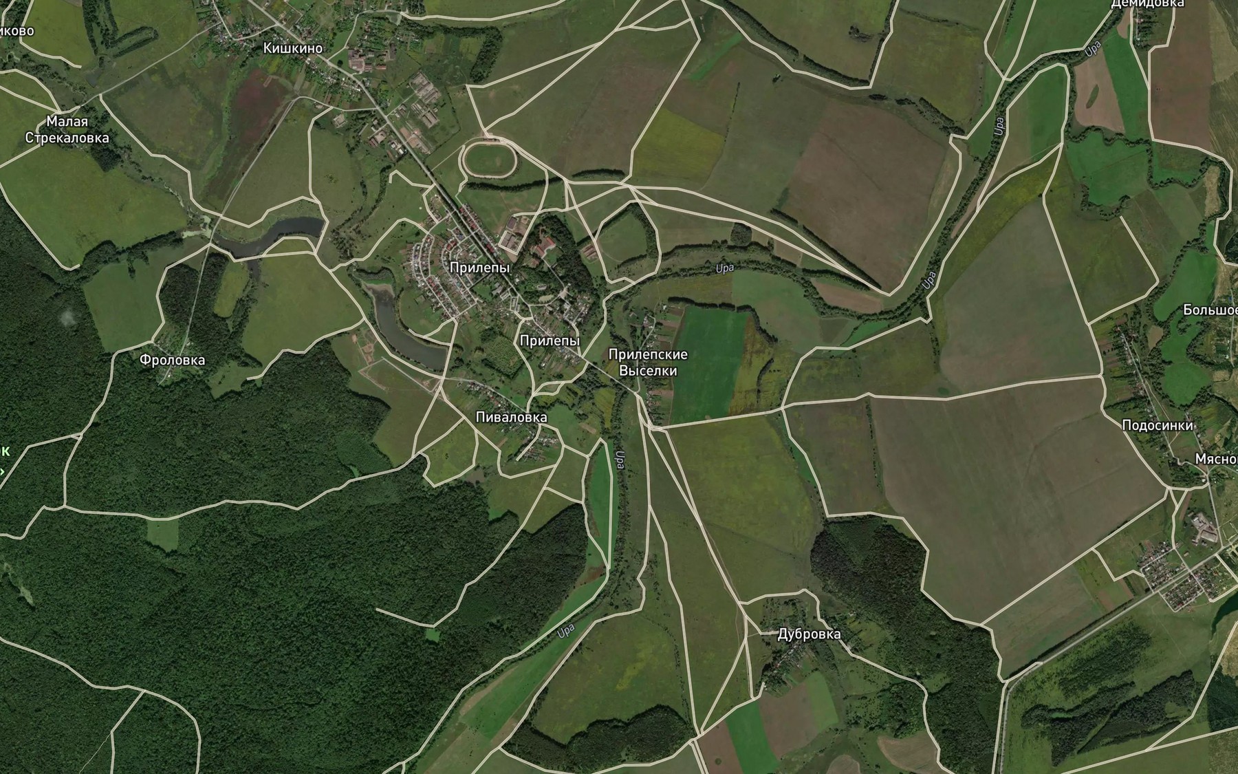 Satellite map of the Svinna