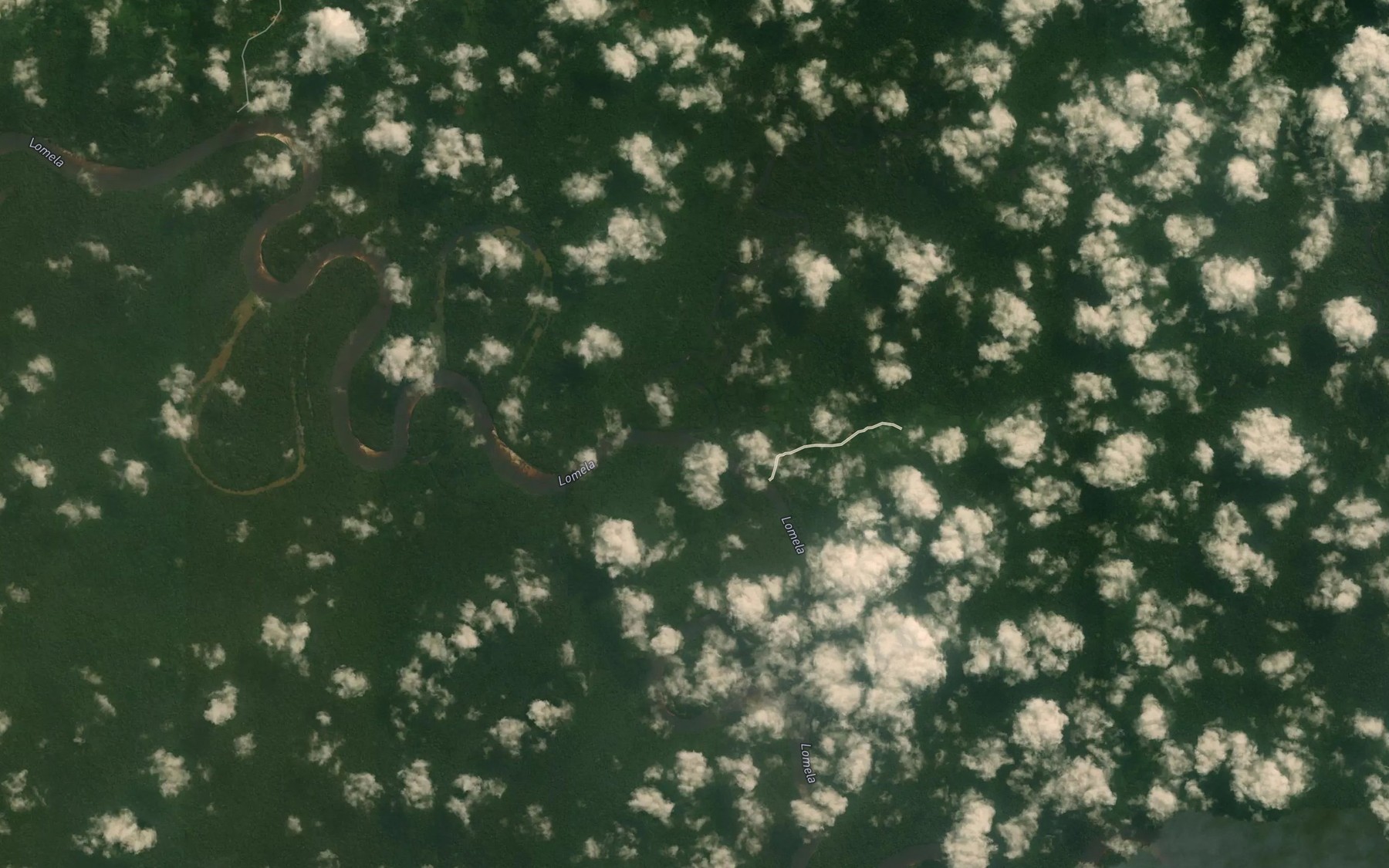 Satellite map of the Luile