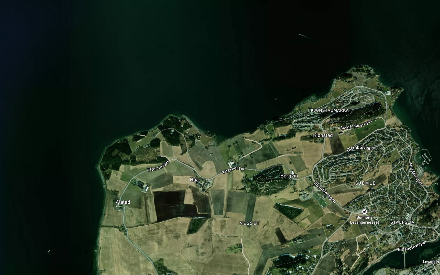 Satellite map of the Haabukta