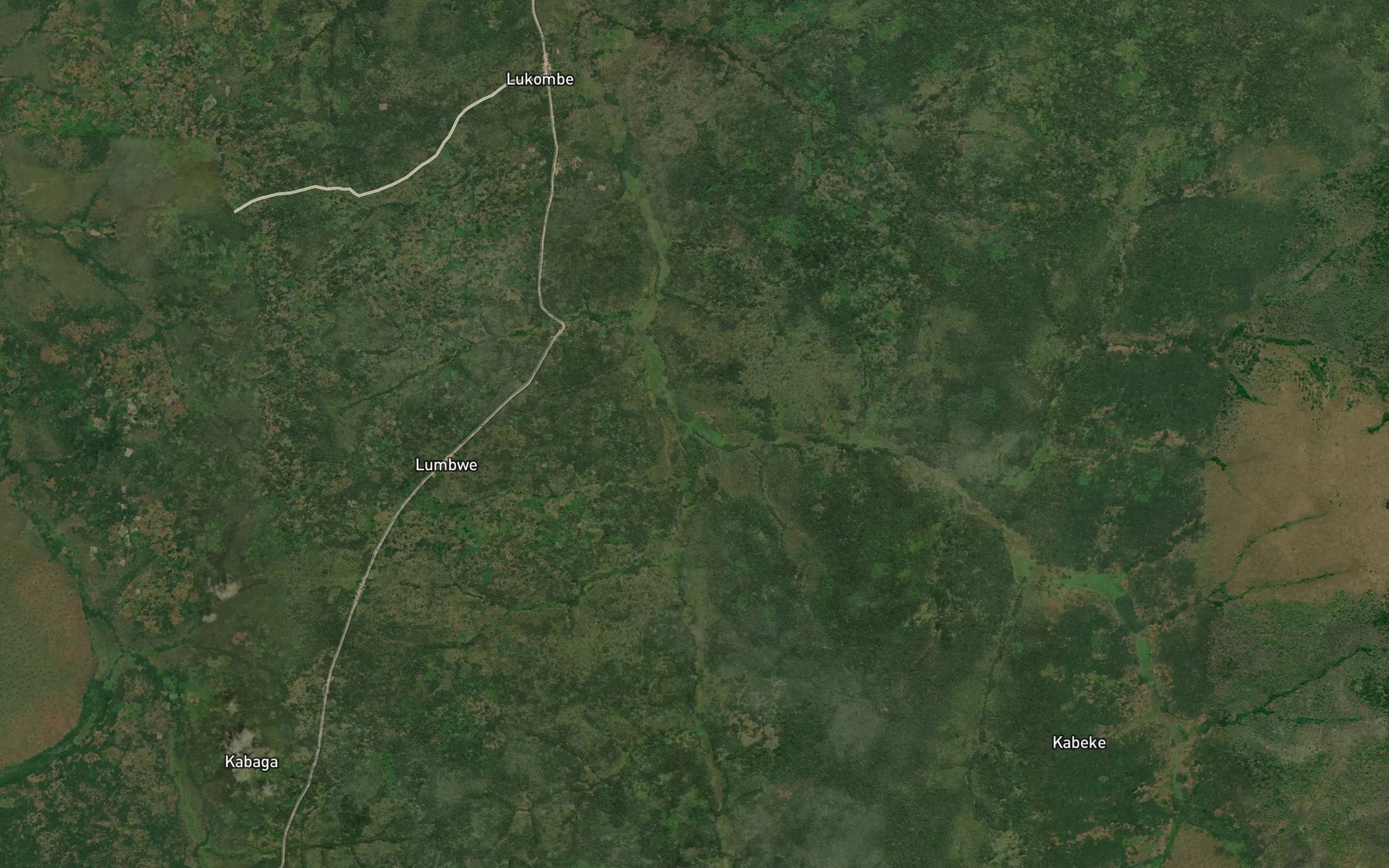Satellite map of the Kayamba