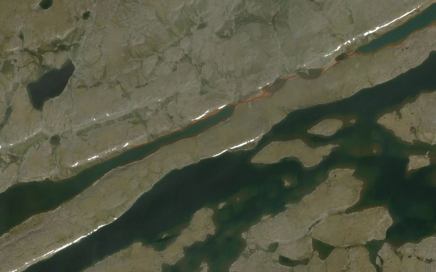 Satellite map of the Lacs Nuvilic