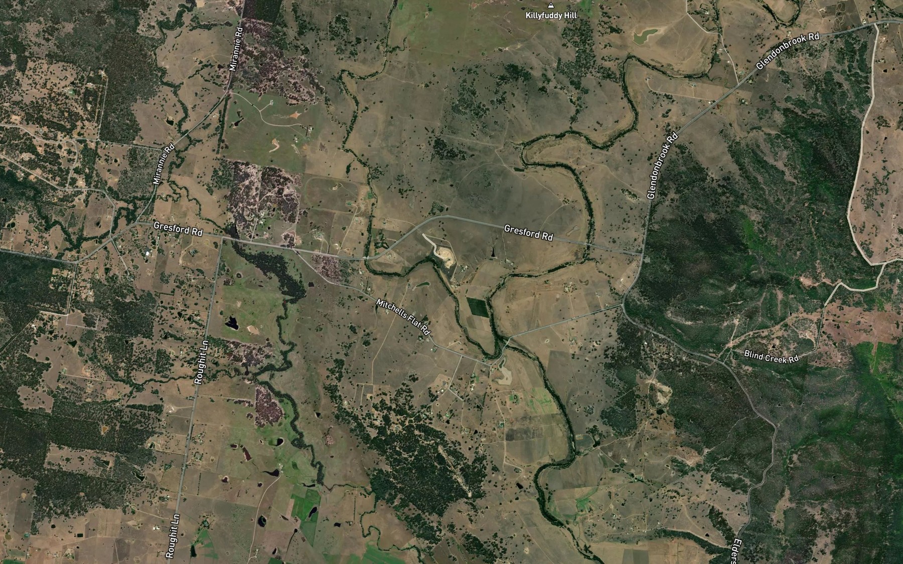 Satellite map of the West Brook