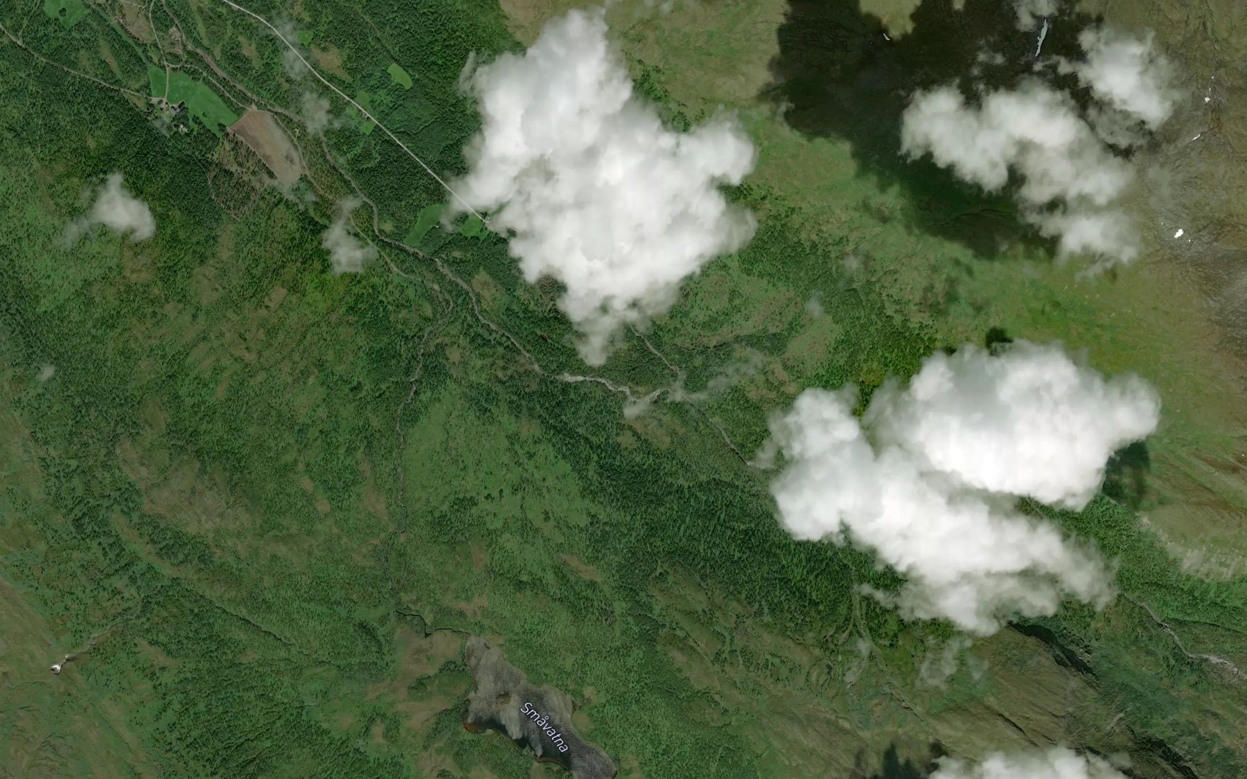 Satellite map of the Fossan