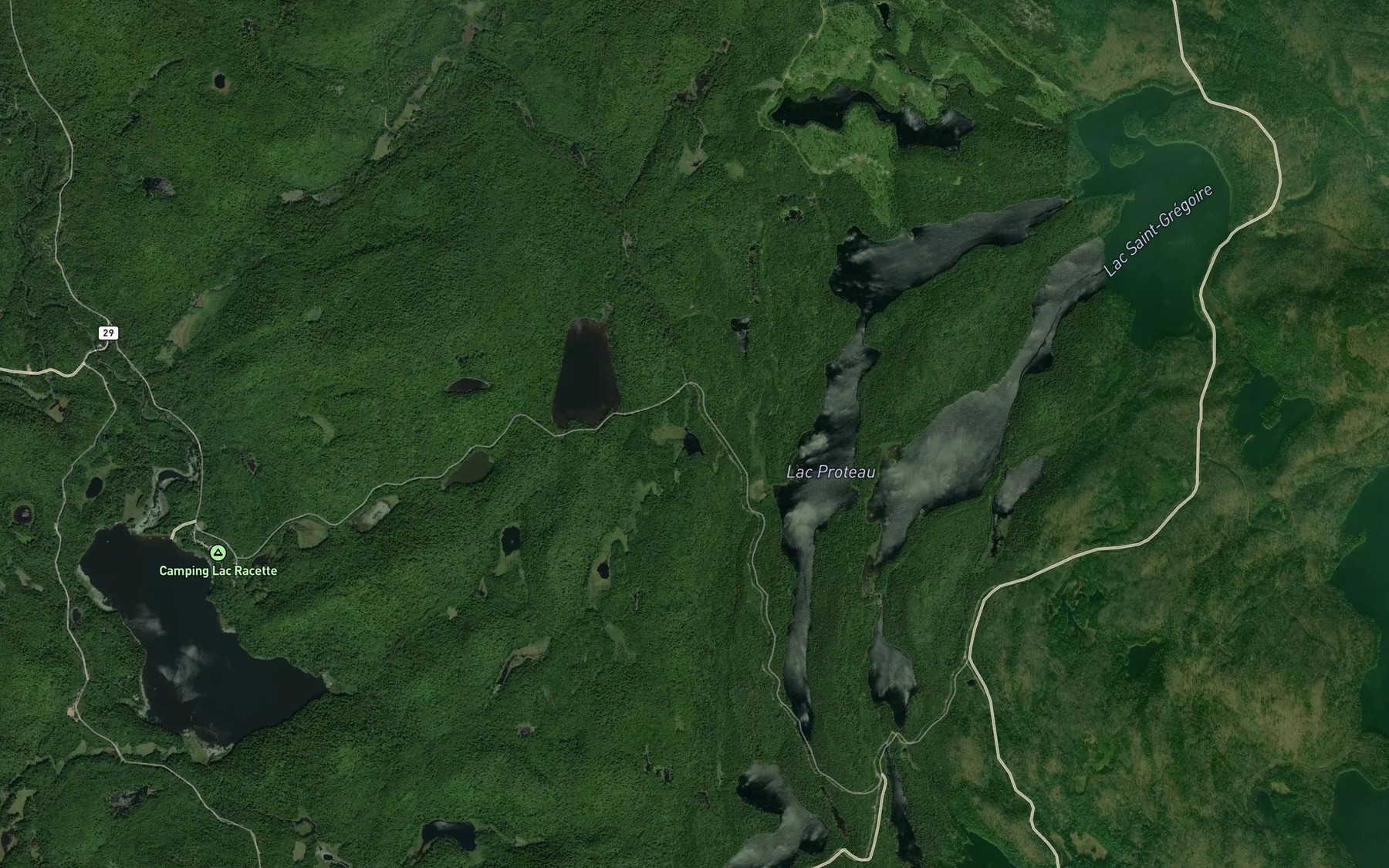 Satellite map of the Lac Ige