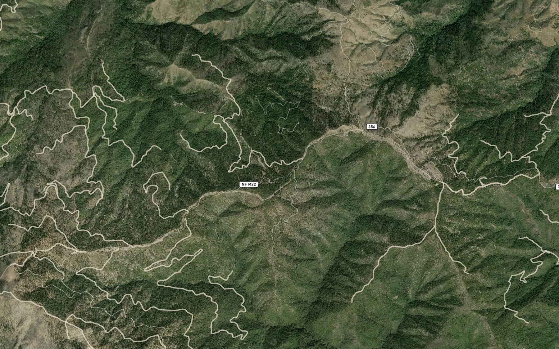 Satellite map of the Valentine Spring