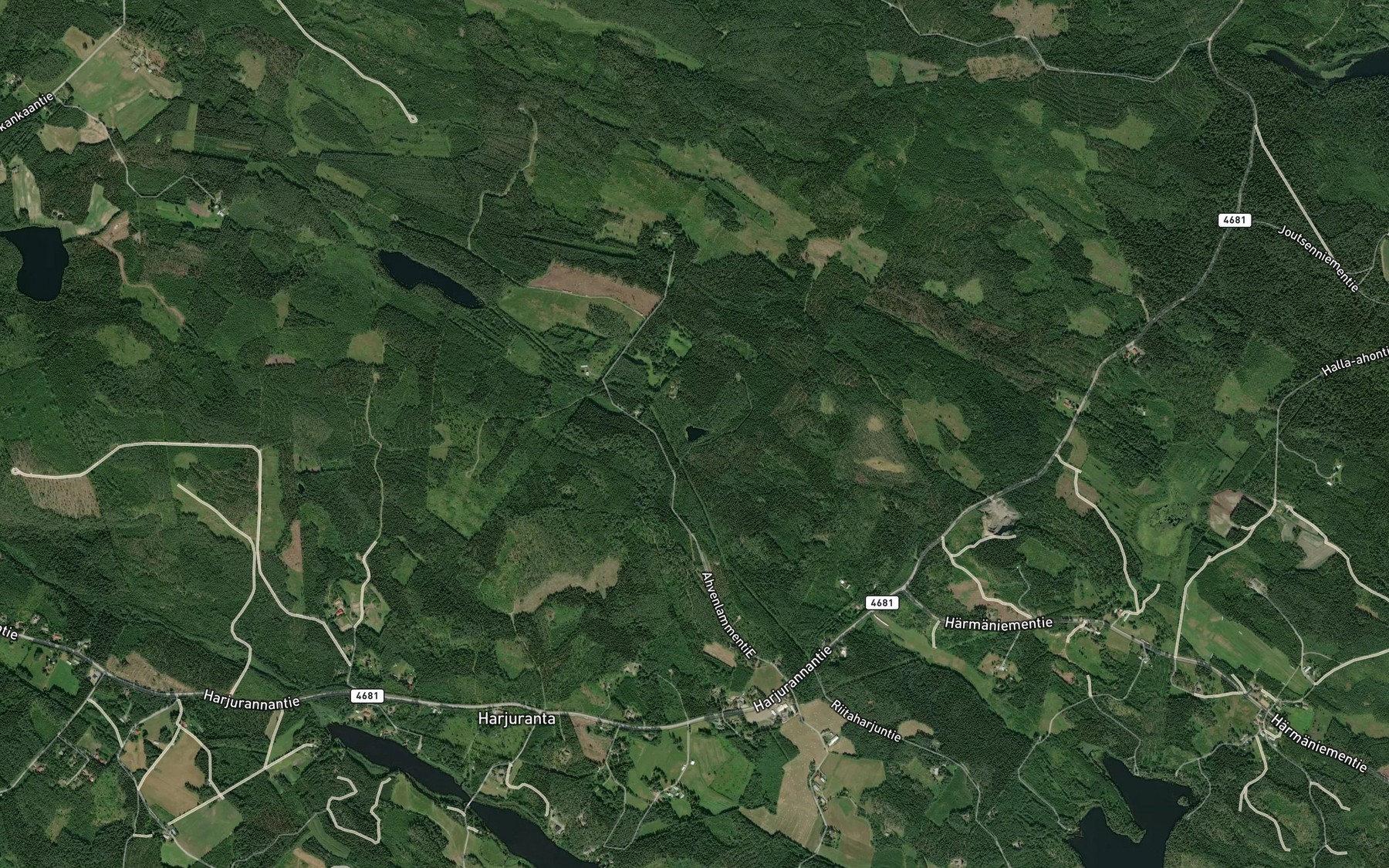 Satellite map of the Kalatonlampi