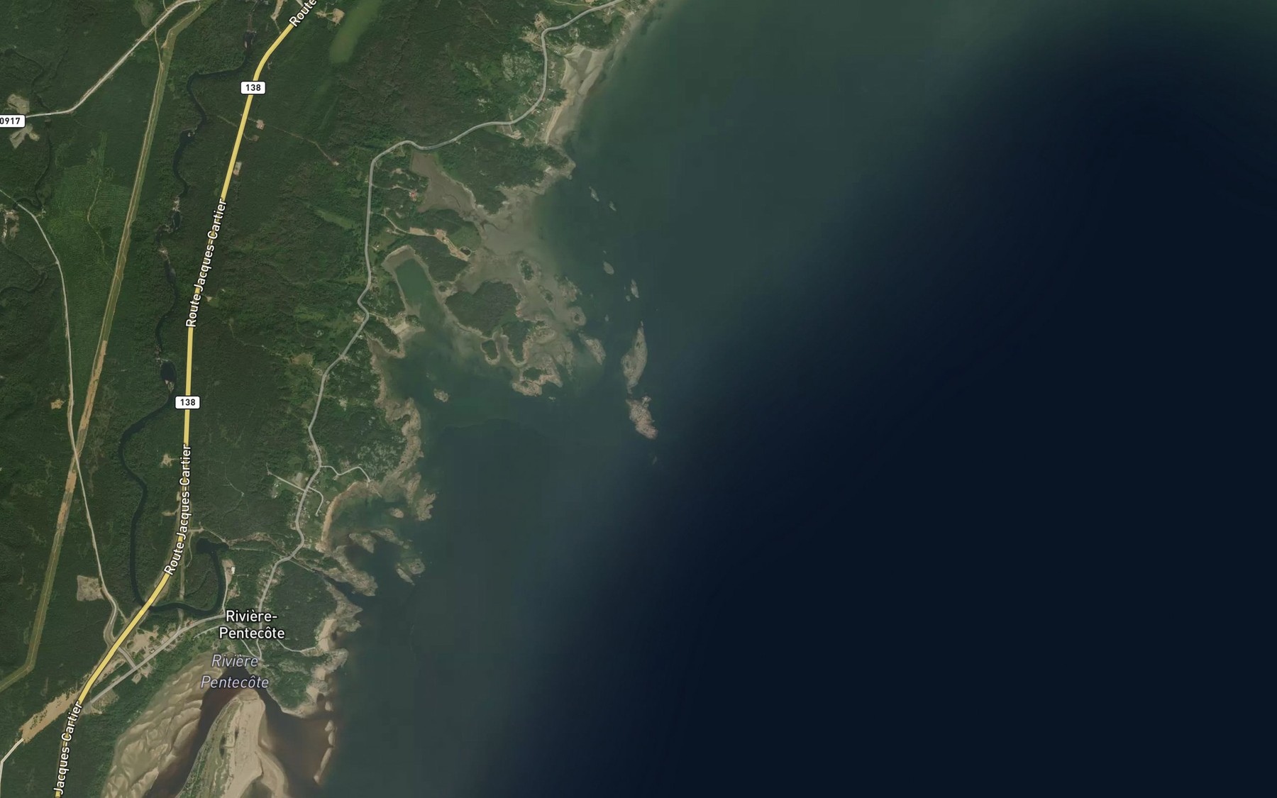 Satellite map of the La Petite Passe