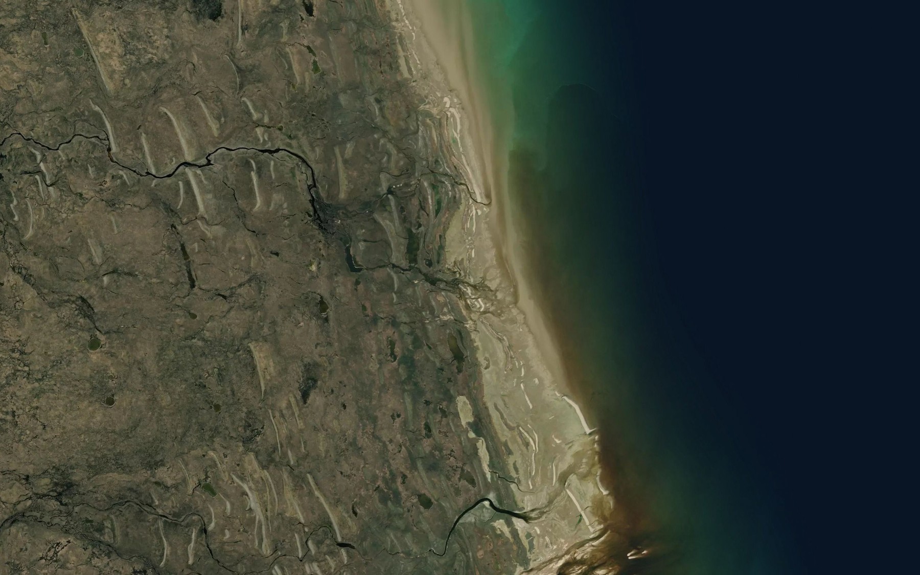 Satellite map of the Witchekat Creek
