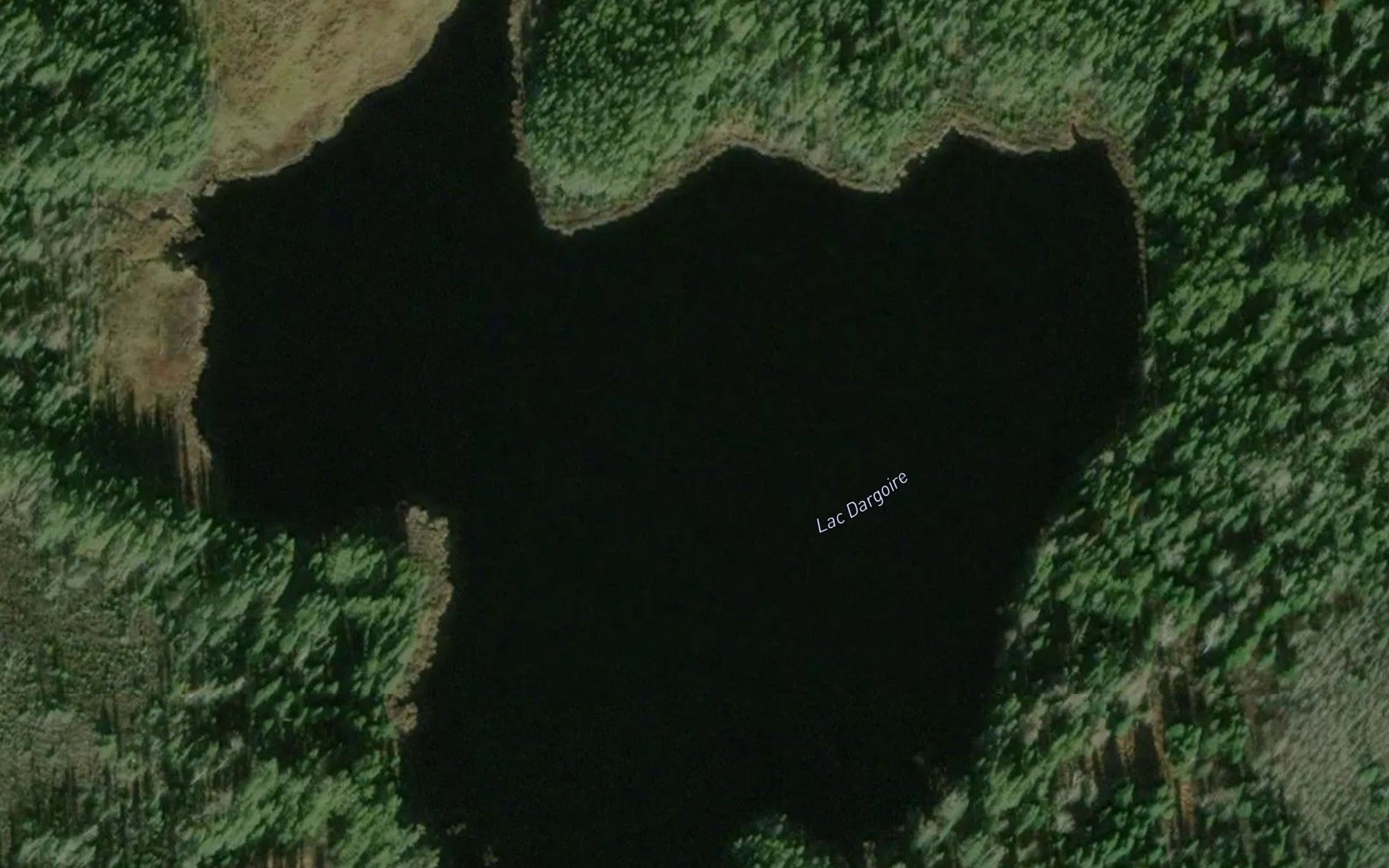 Satellite map of the Lac Dargoire