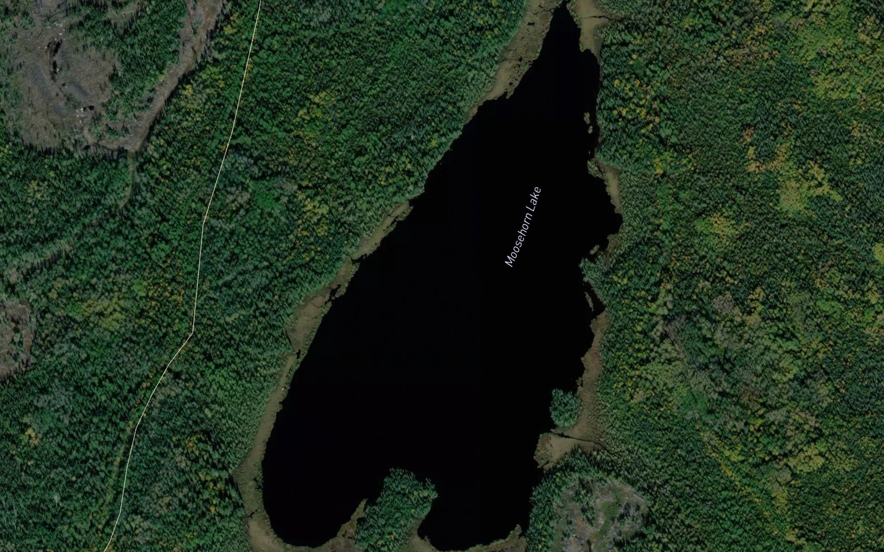 Satellite map of the Moosehorn Lake