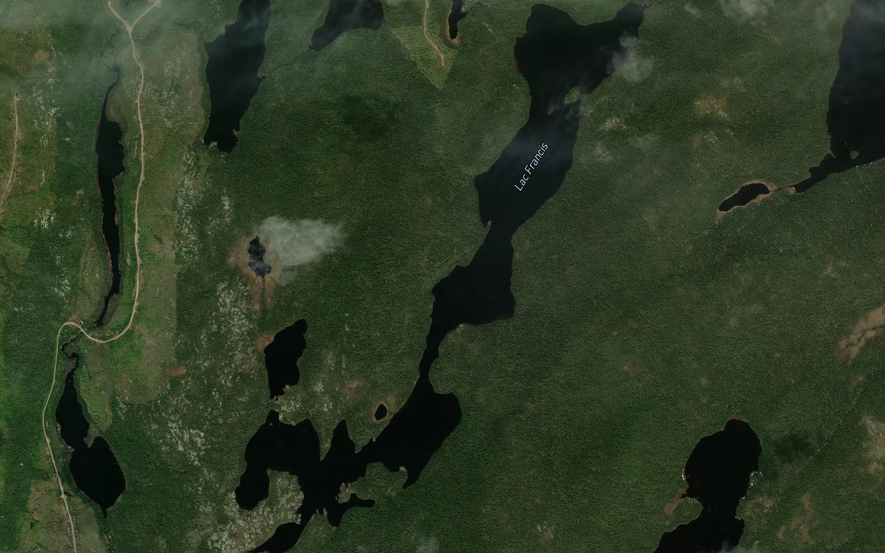 Satellite map of the Lac Francis