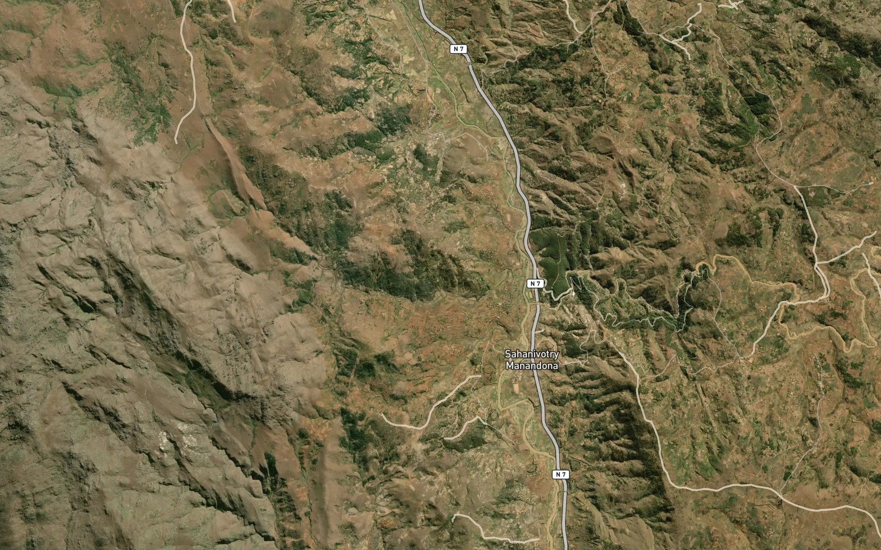 Satellite map of the Sahanivotry