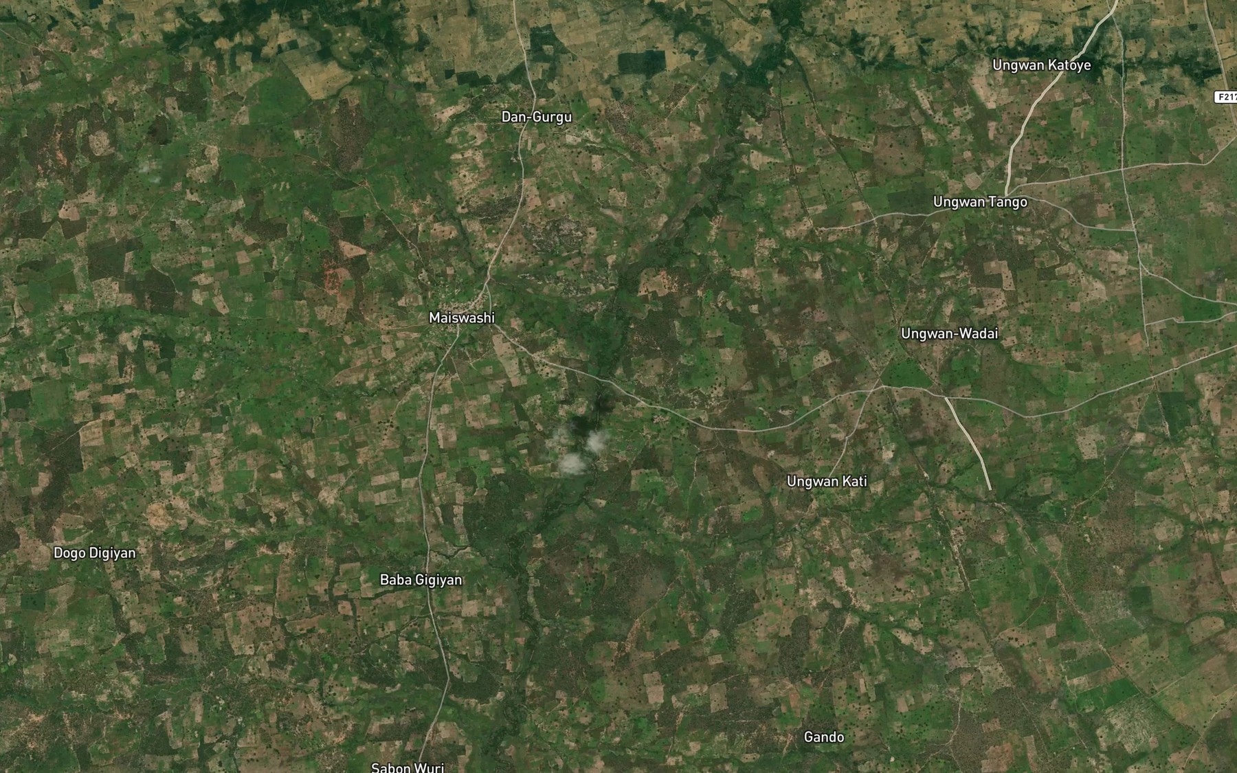 Satellite map of the River Adobo