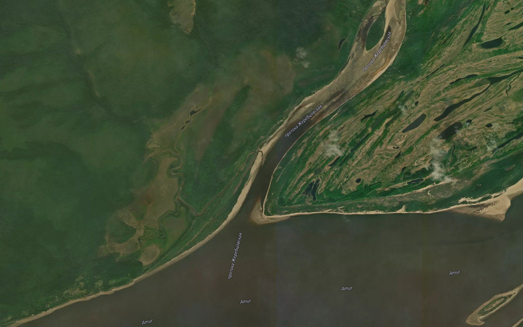 Satellite map of the Pervaya Rechka