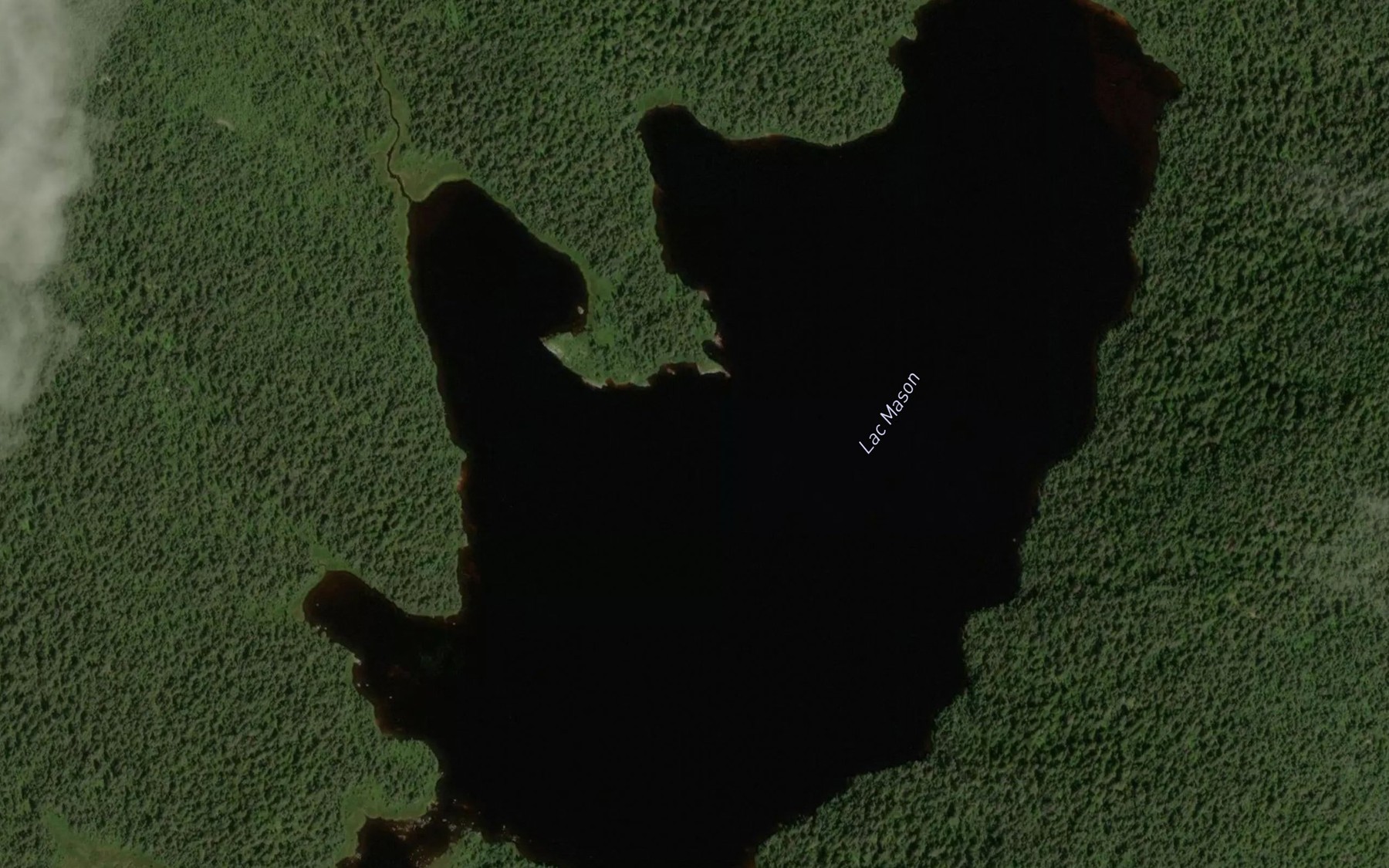 Satellite map of the Lac Mason