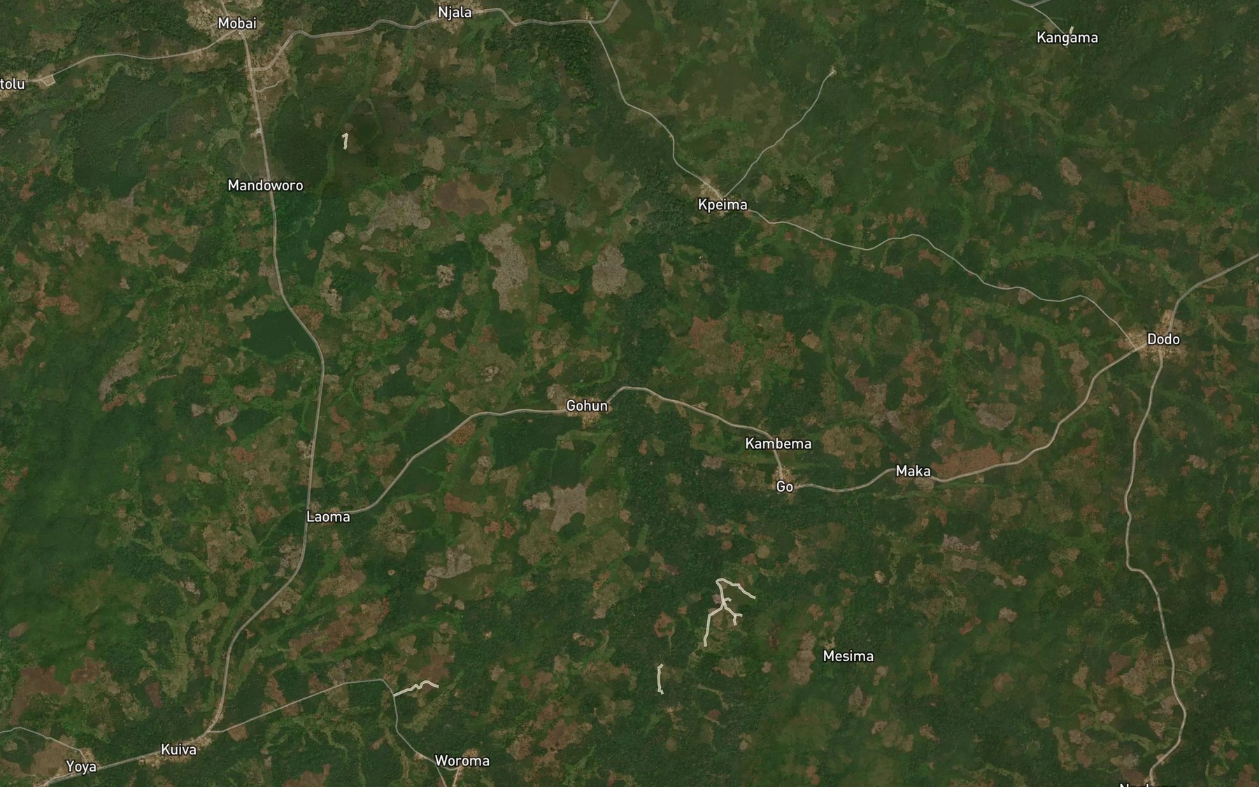 Satellite map of the Weife