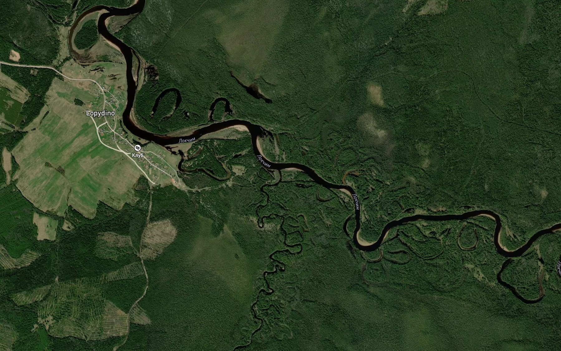Satellite map of the Lep"yu