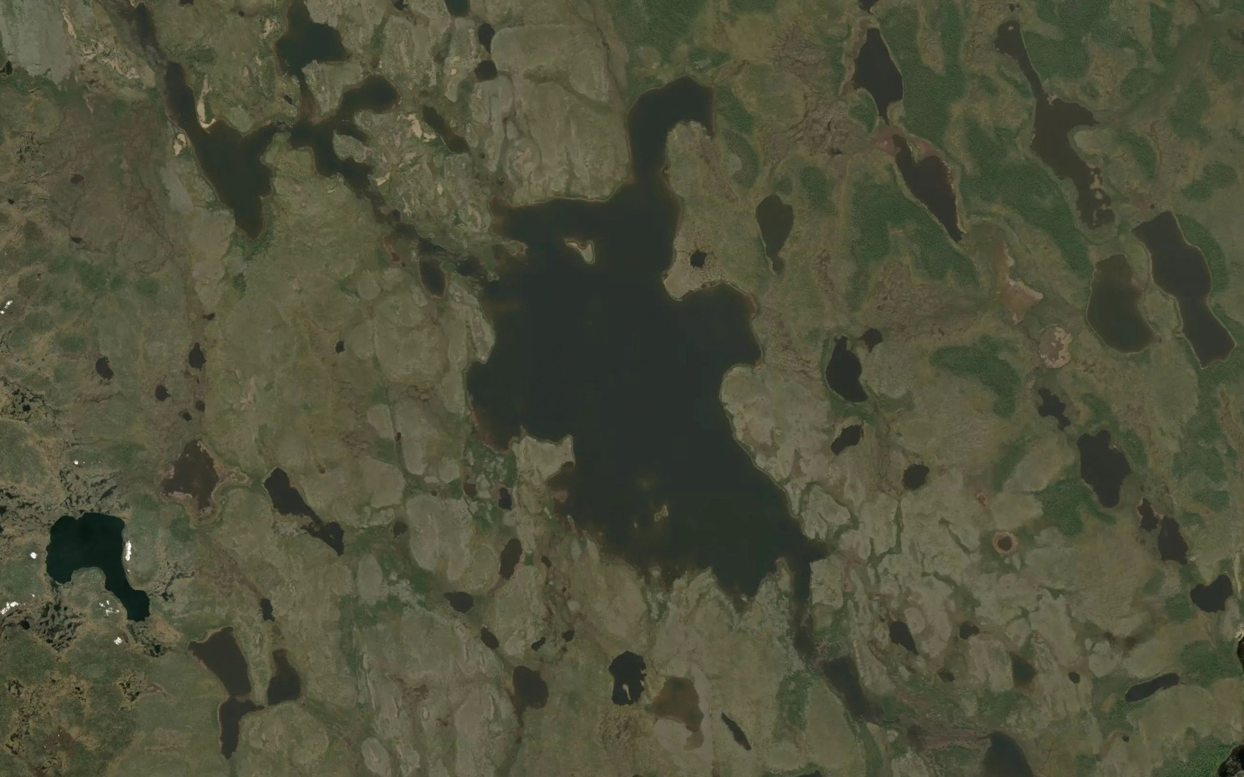 Satellite map of the Maksymetz Lake