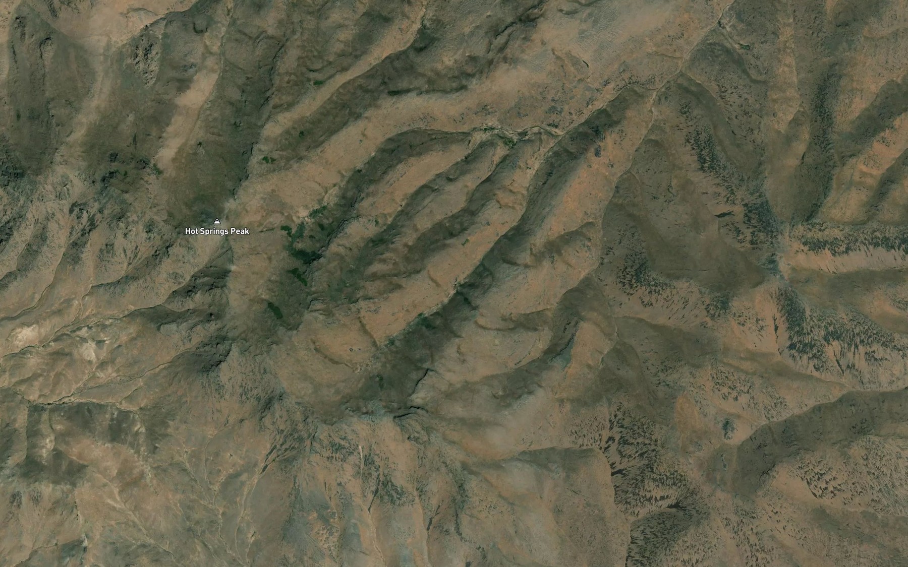 Satellite map of the Little Cottonwood Spring