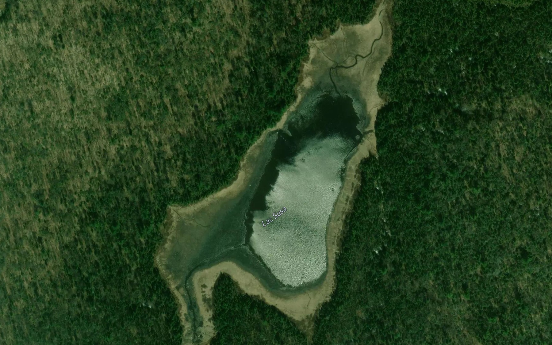 Satellite map of the Lac Susa