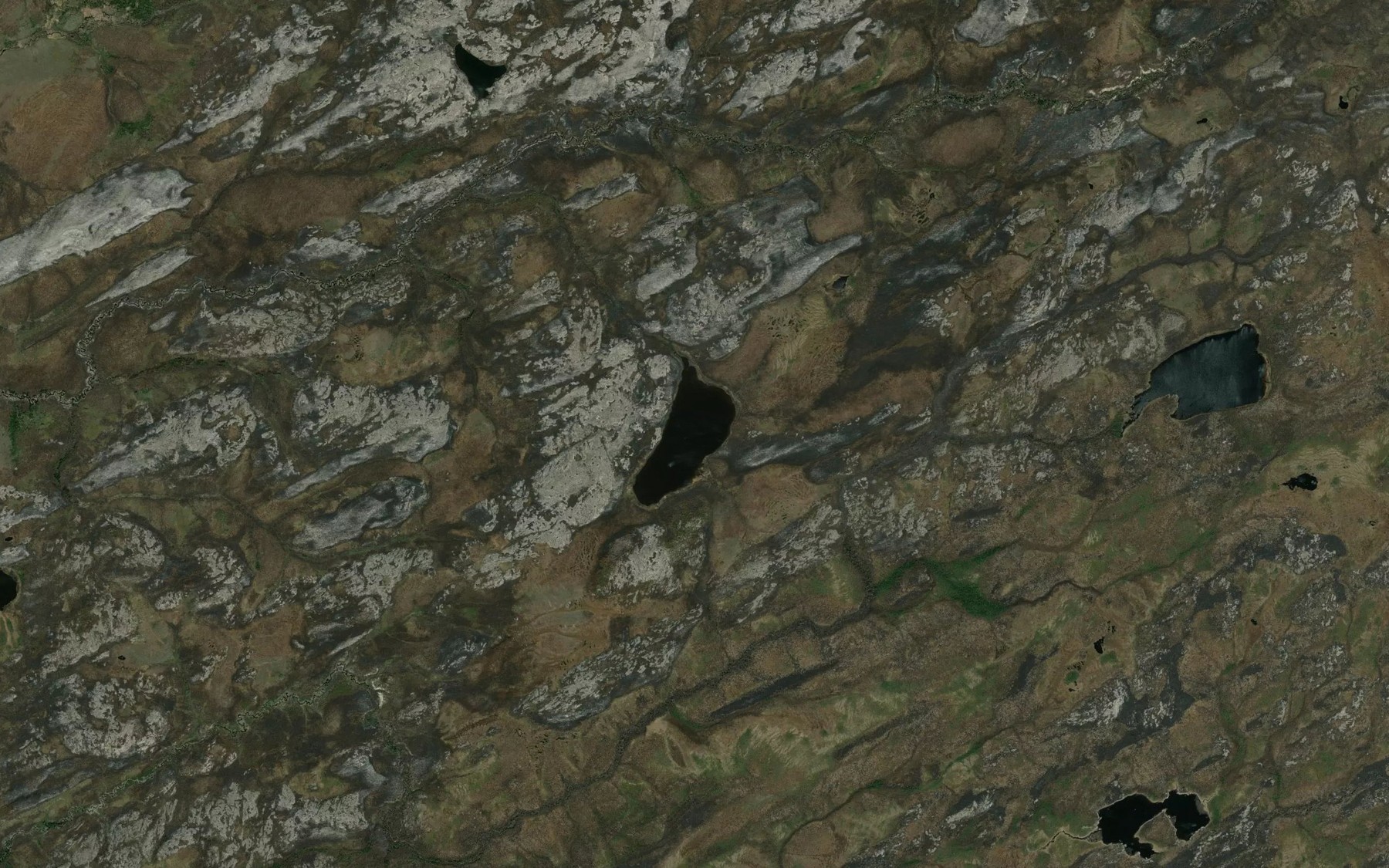 Satellite map of the Lac Kwekwachew
