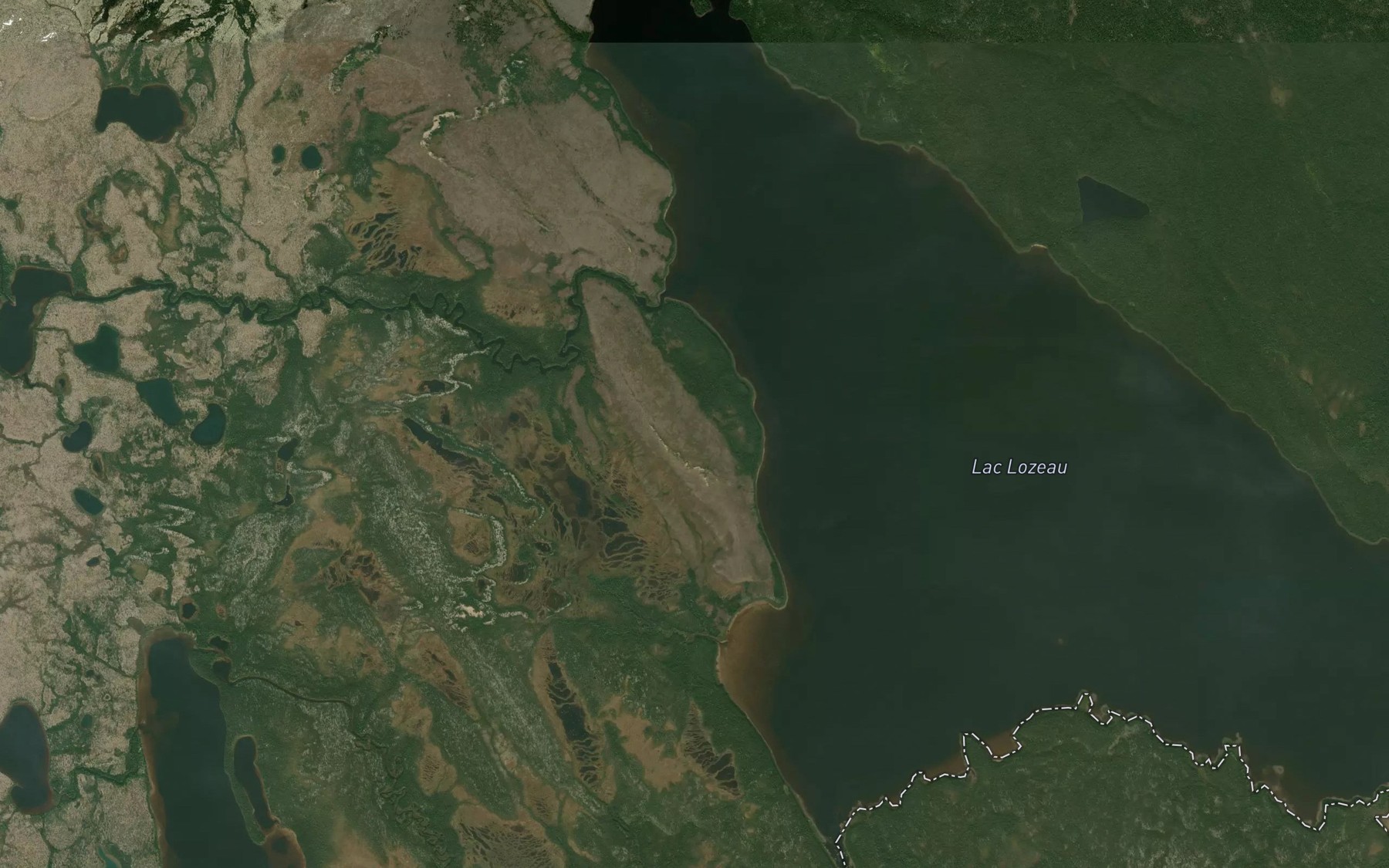 Satellite map of the Ruisseau Utsheu