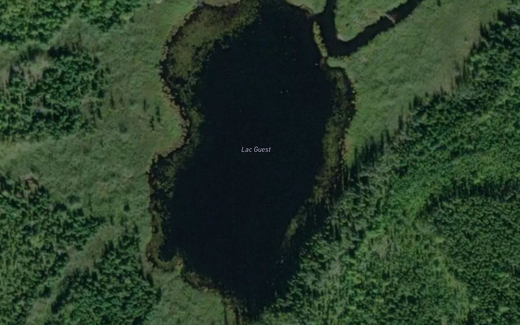Satellite map of the Lac Guest