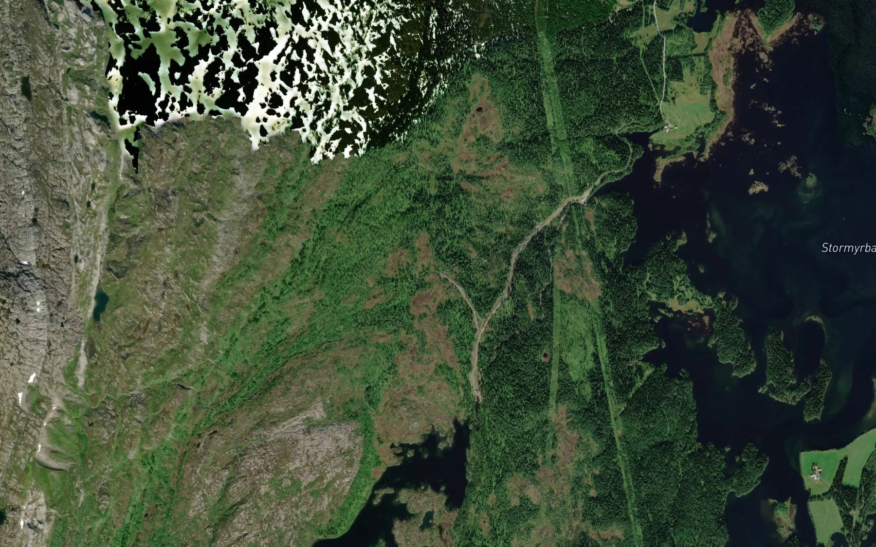 Satellite map of the Treingsbekken