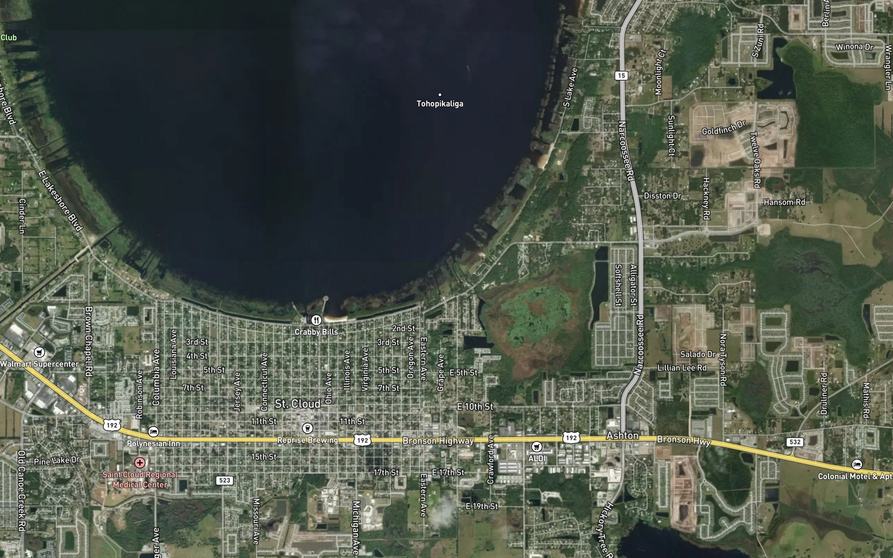Satellite map of the Spot 3