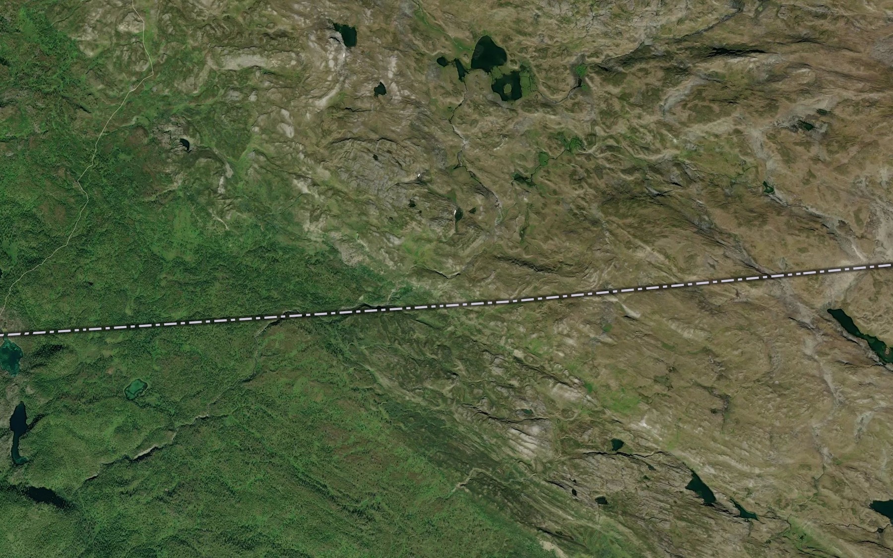 Satellite map of the Gurtejakka