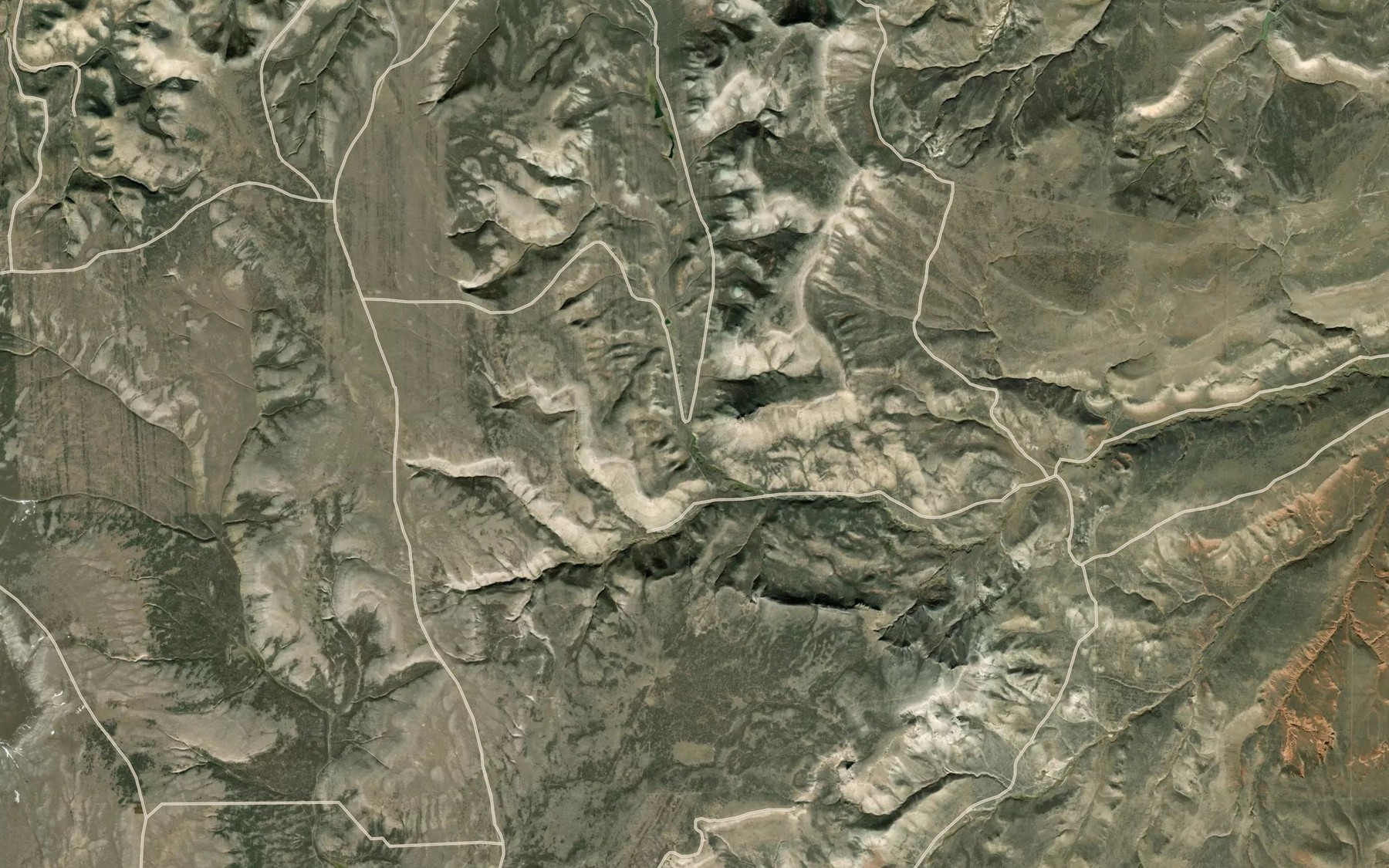 Satellite map of the Dead Indian Spring
