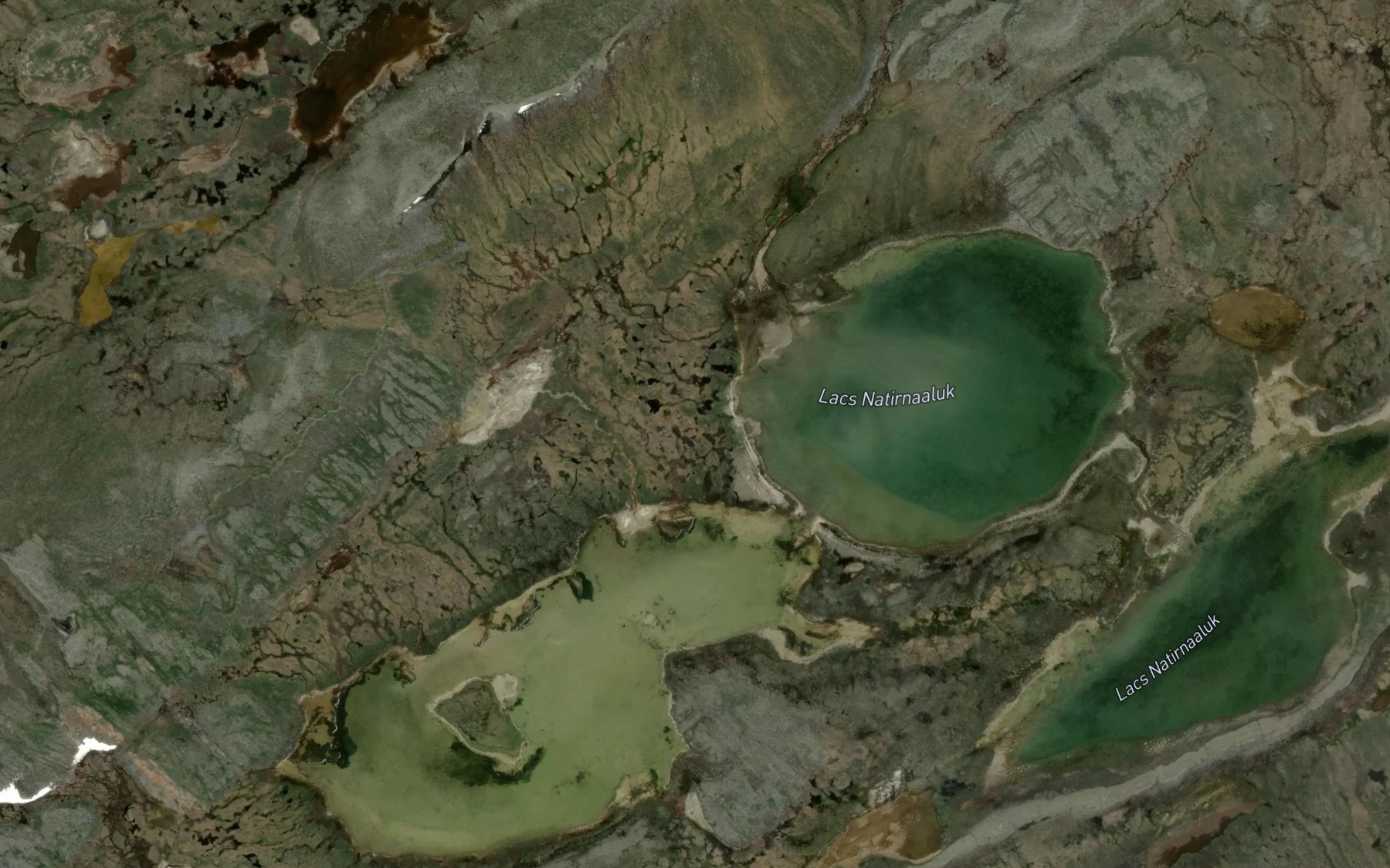 Satellite map of the Lacs Natirnaaluk