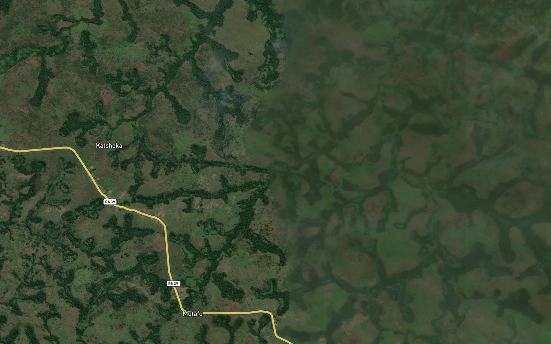 Satellite map of the Kamishinga