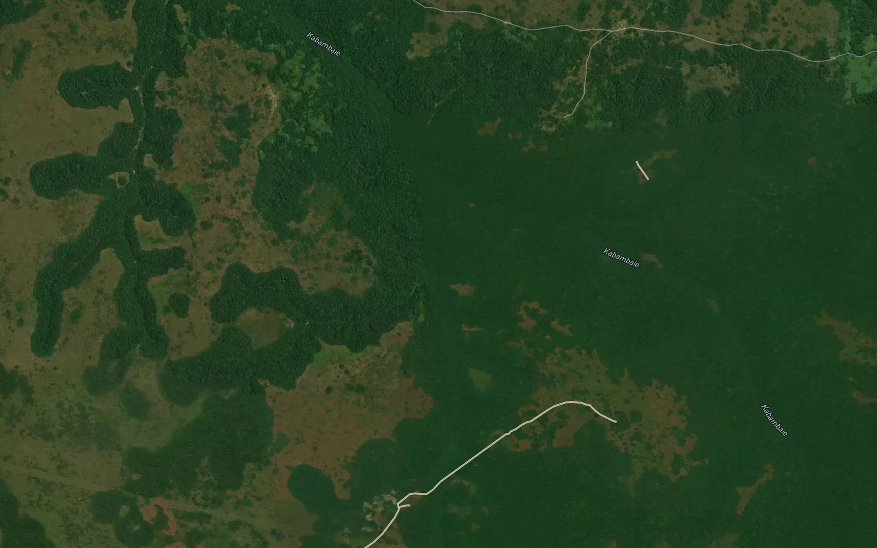 Satellite map of the Kapoka