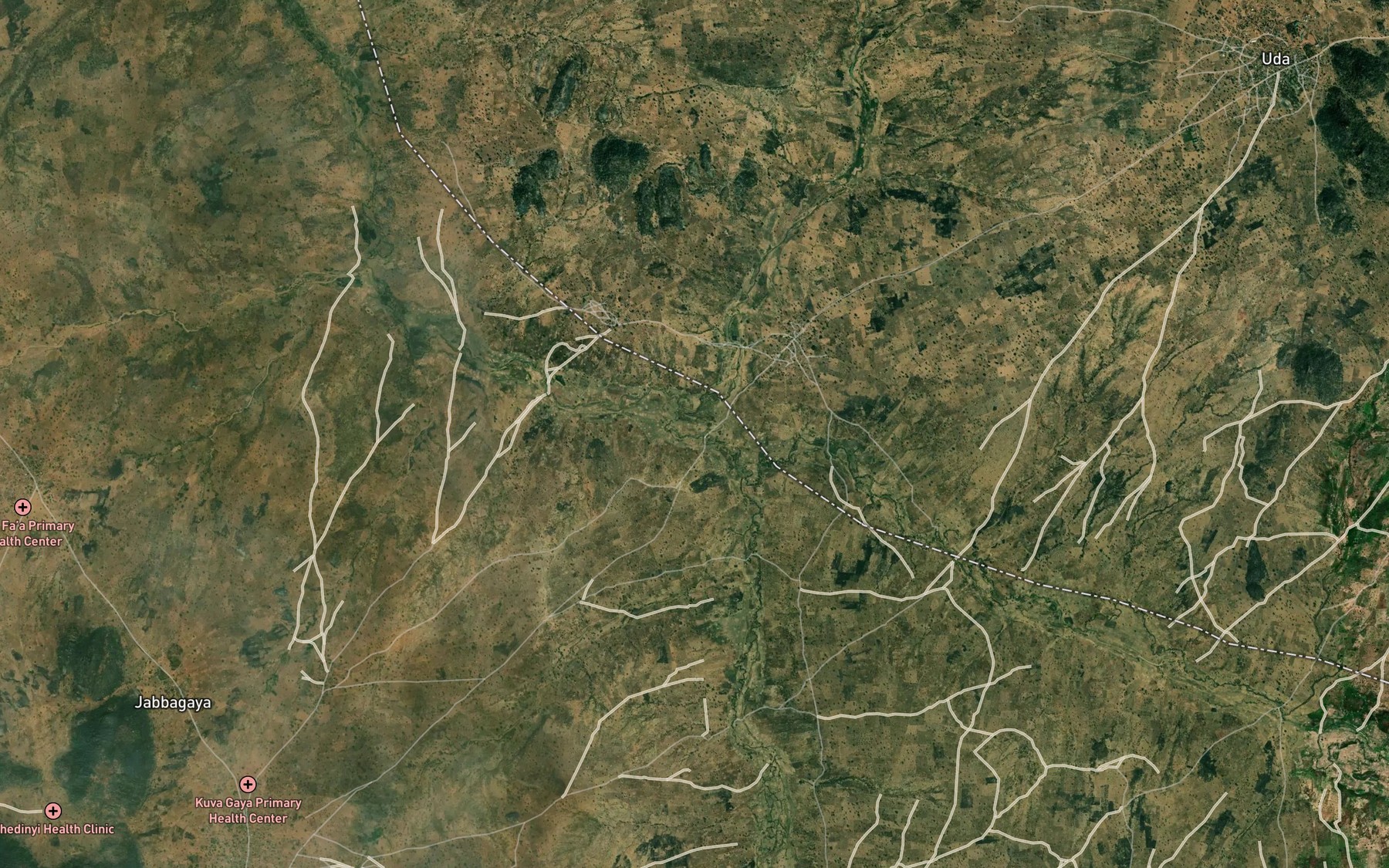 Satellite map of the Rafin Kwabula