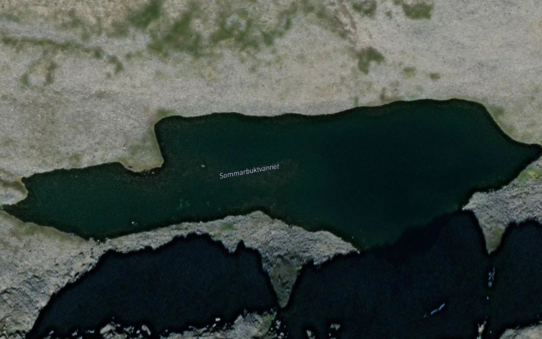 Satellite map of the Sommarbuktvatnet